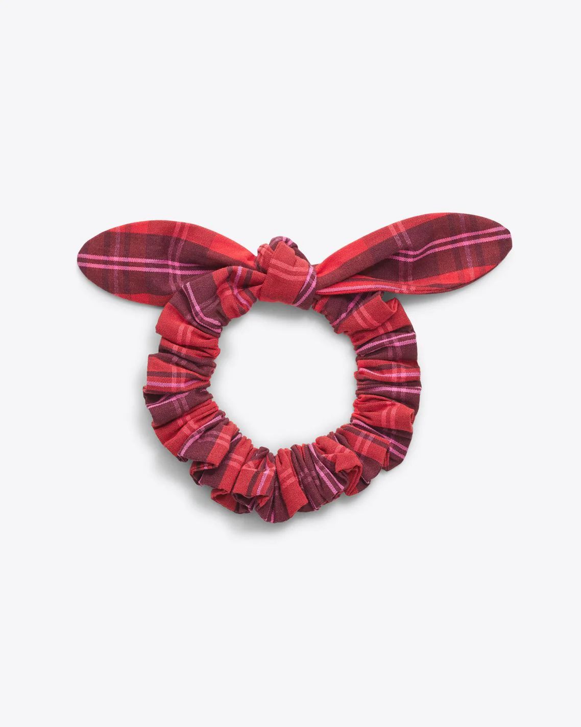 Elle Plaid Knot Scrunchie | Draper James (US)