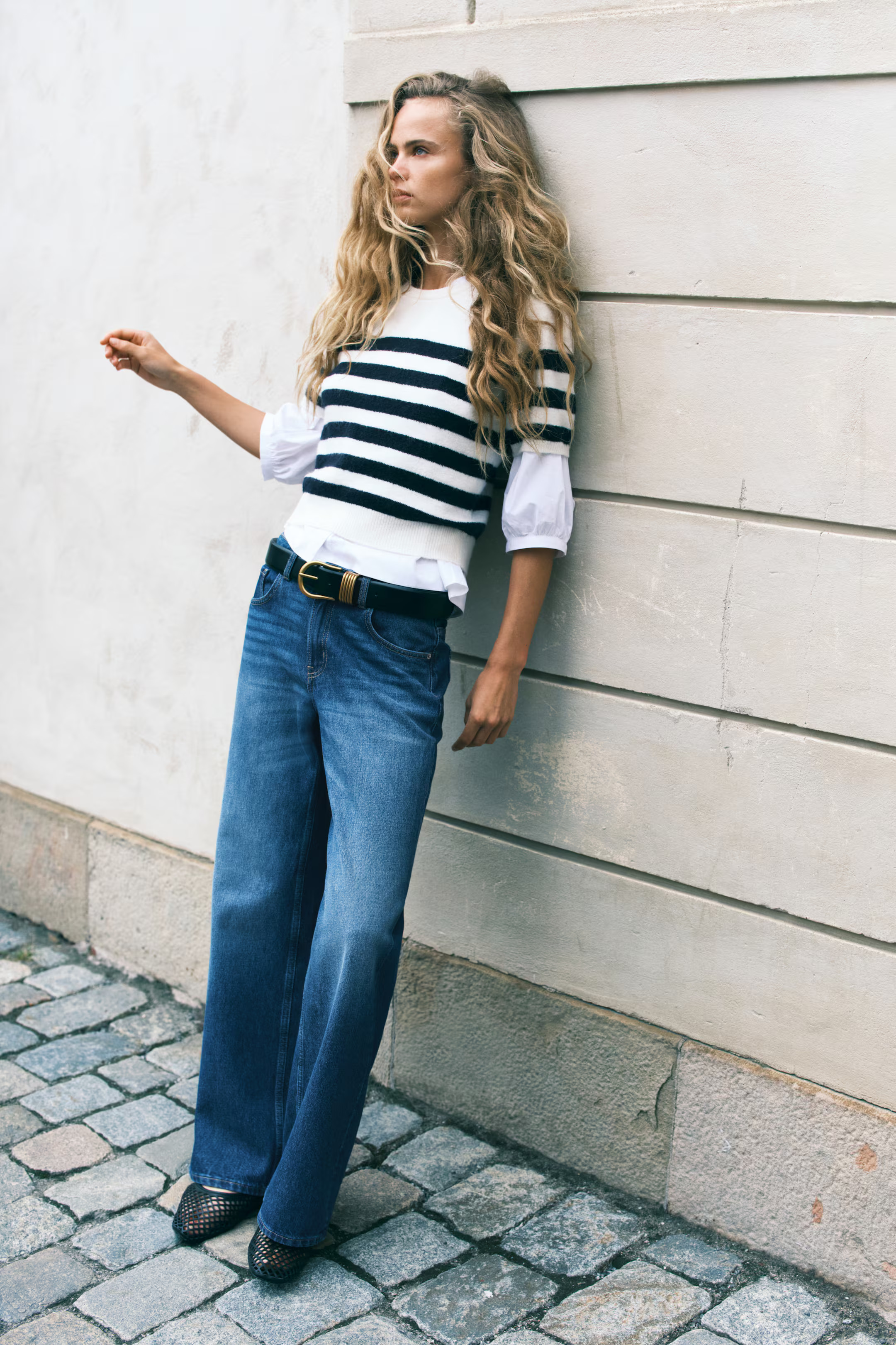 Bleecker High Rise Wide Leg Jeans | H&M (US + CA)