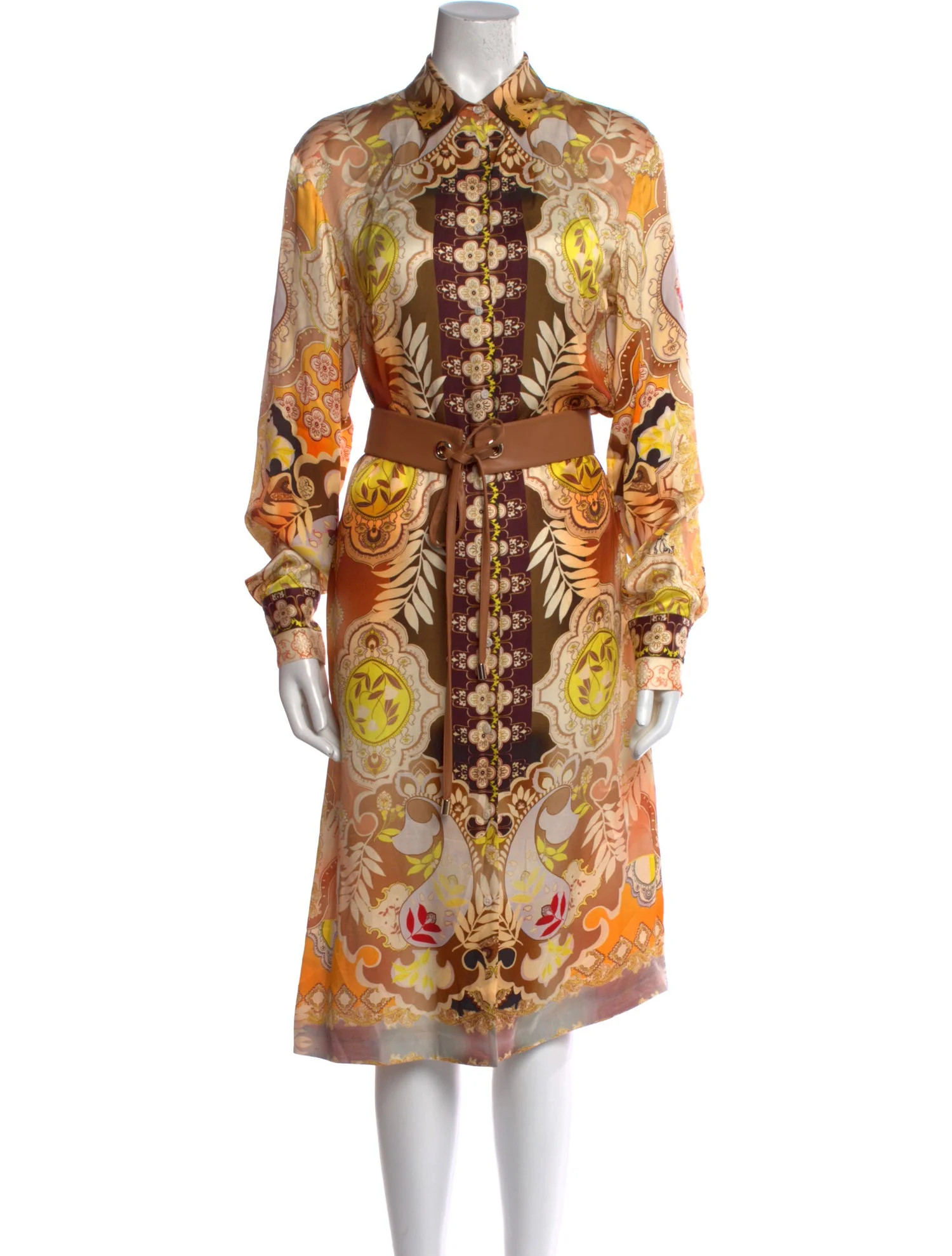 Paisley Print Midi Length Dress | The RealReal