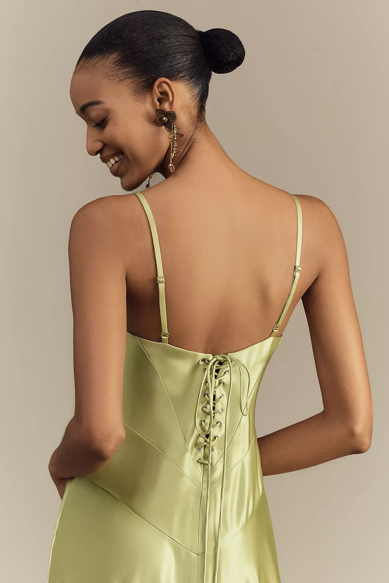 Mare Mare Emmy Satin Corset Maxi Dress | Anthropologie (US)