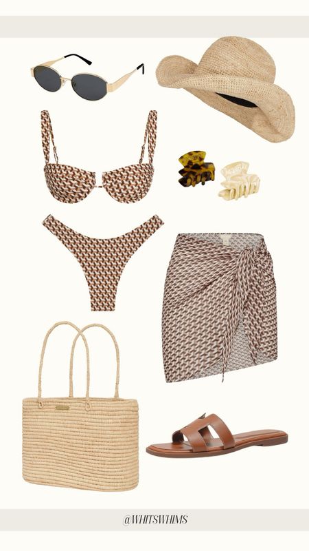BIKINI & SARONG I LOVE 

summer outfit 
Bathing suit 
Beach bag 
Cowboy hat 
Sandals 
Summer style 
Vacation outfit 
Beach outfit 
Pool outfit 

#LTKSwim #LTKStyleTip #LTKTravel