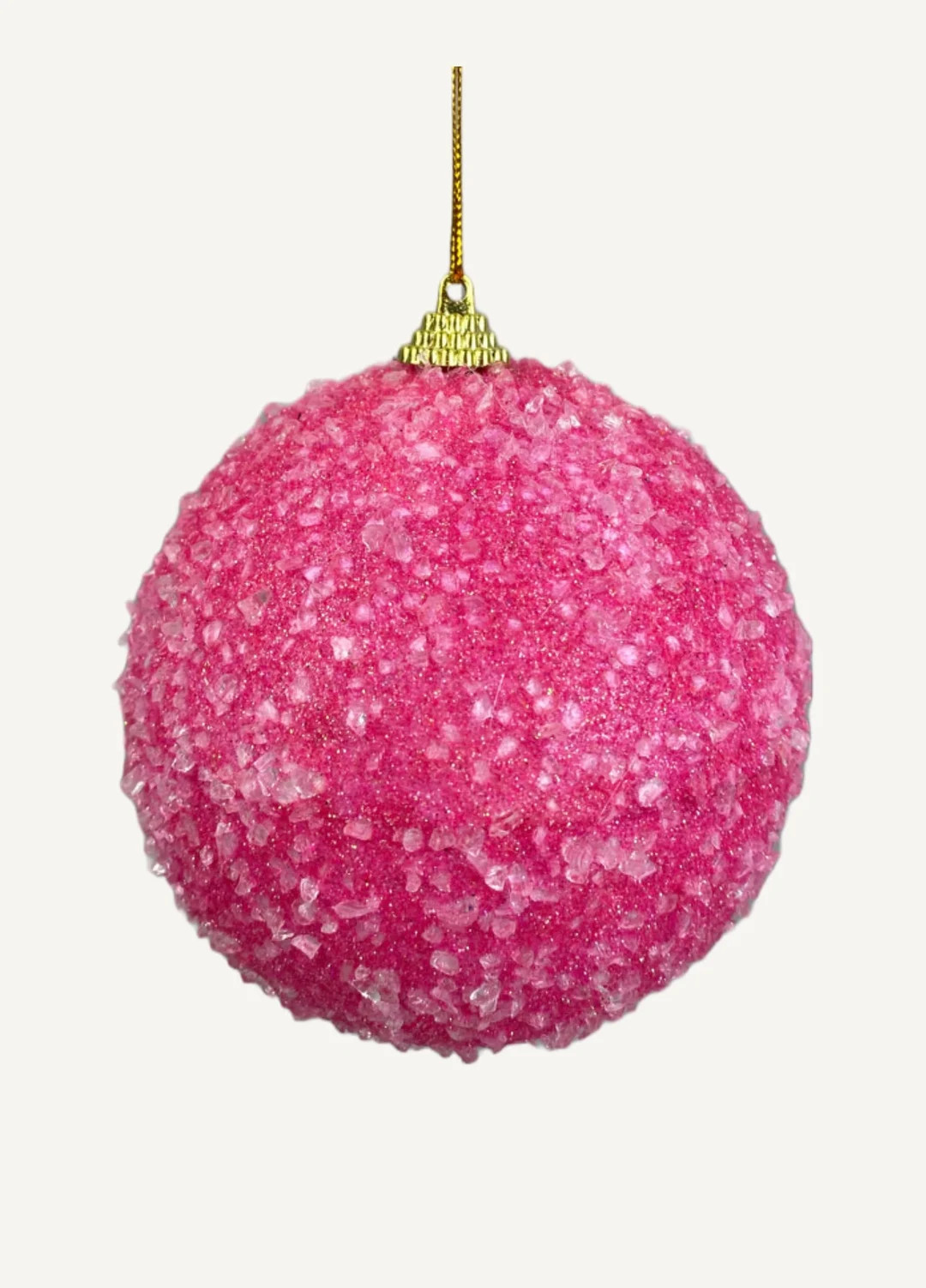 Pink Frosty Glitter Ball Ornament, Wreath Embellishment, Christmas Tree Decor, Candy Theme Decor,... | Etsy (US)