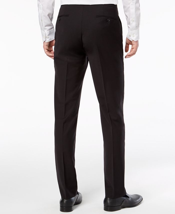 Men's Slim-Fit Infinite Stretch Black Tuxedo Suit Pants | Macys (US)