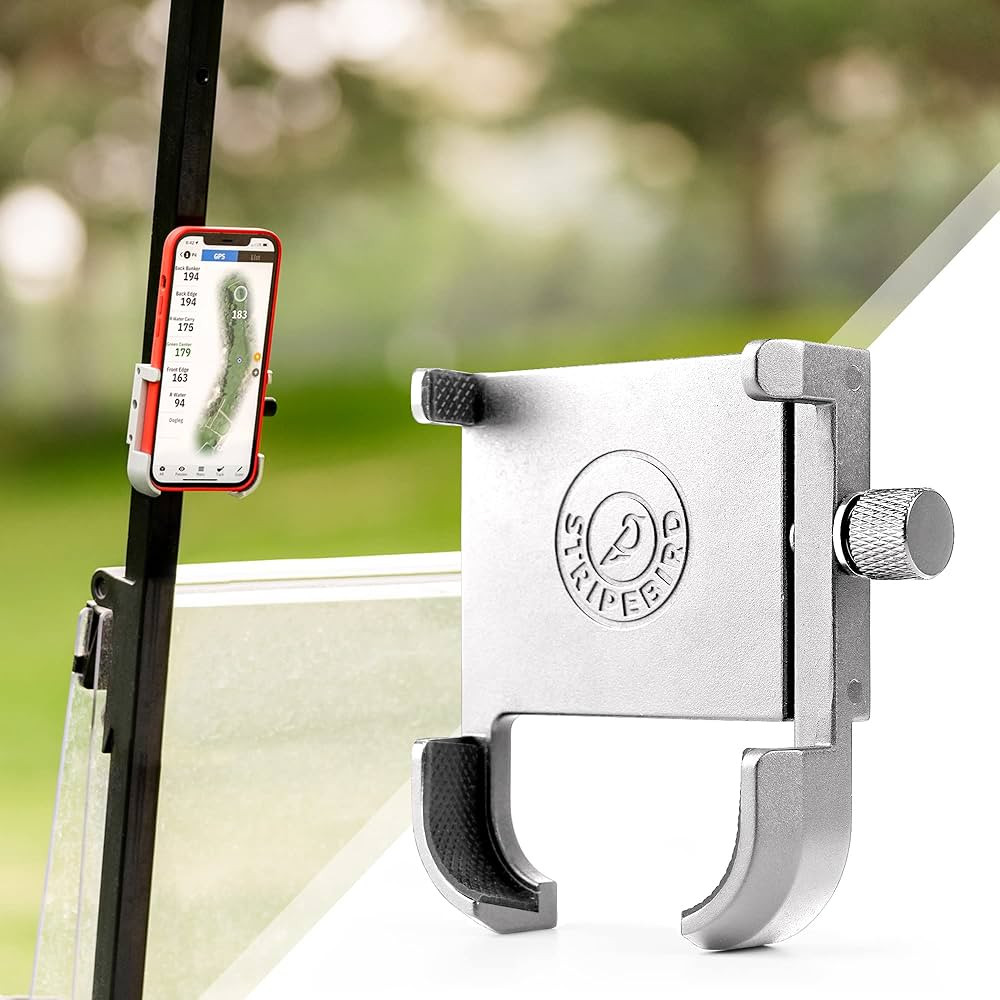 Amazon.com: Stripebird - Original Golf Magnetic Phone Holder (Silver) - for Golfers - Slim Smartp... | Amazon (US)