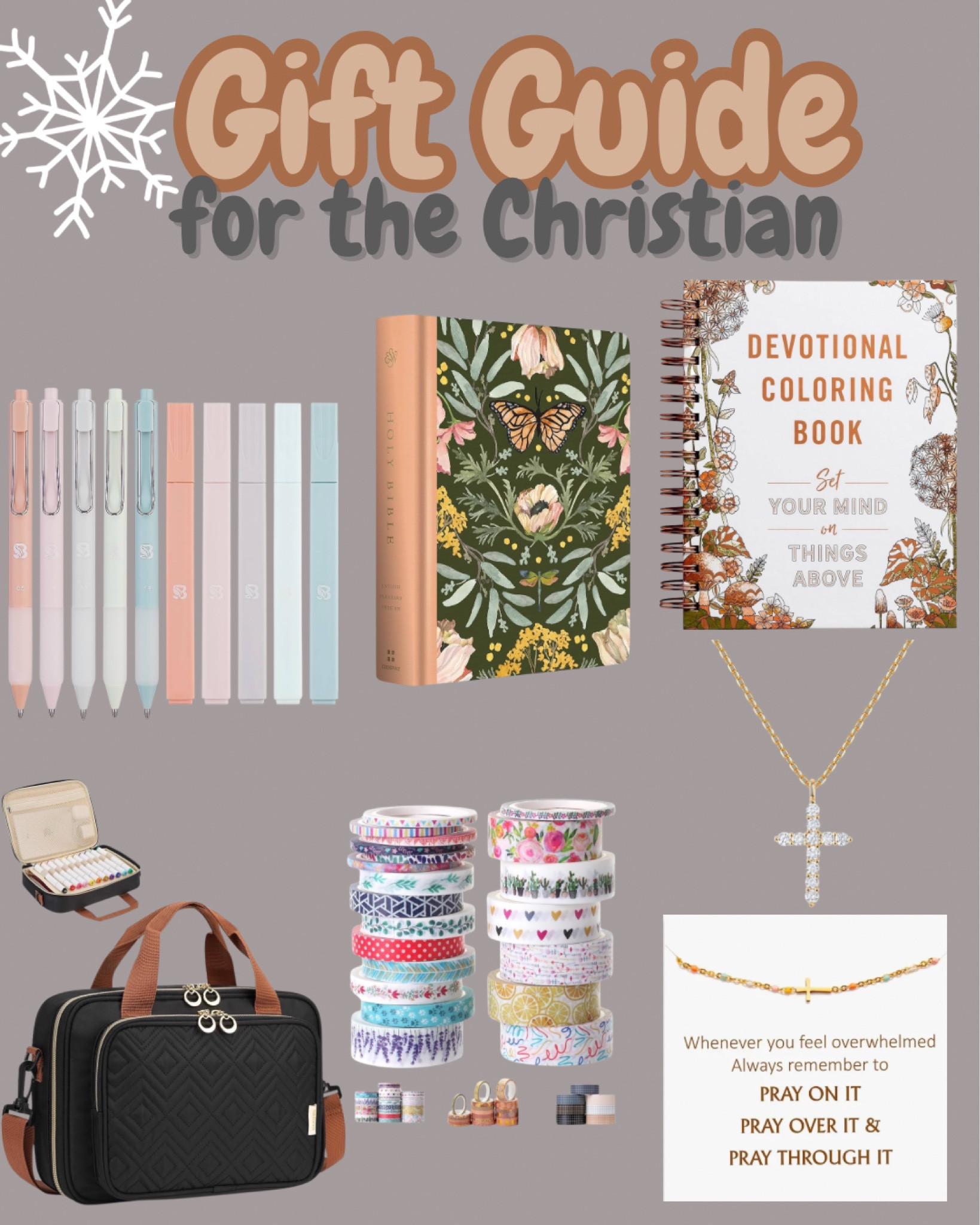 Amazon Christmas gift guide, faith based gifts! 
Gifts for her, amazon gifts, amazon gift guide, gifts for mom, gifts for sister, gift guide for her, Bible, Christmas, Christmas gifts, religious gifts, Christian gifts 
#amazon #amazongiftguide 

#LTKFindsUnder50 #LTKGiftGuide #LTKHoliday