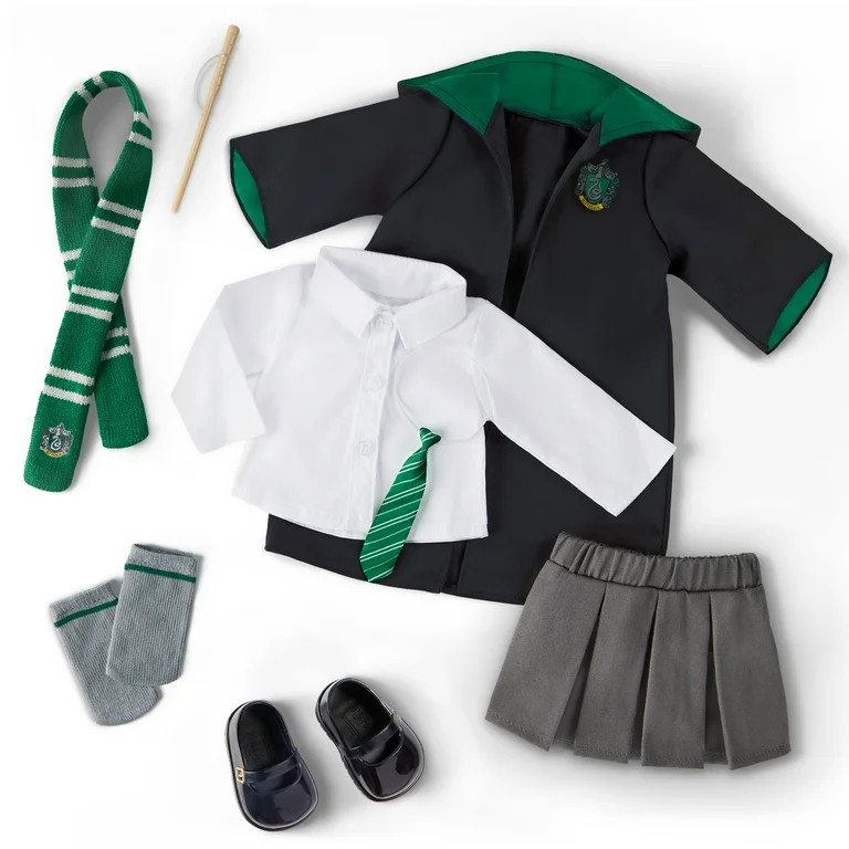 Harry Potter ™ Slytherin ™ School Uniform with Wand for 18-inch Dolls Toys Kids 5 Years + | Walmart (US)