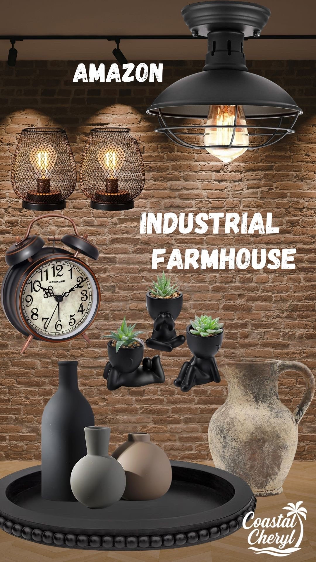 Thinking about adding some industrial farmhouse charm to your space? Check out these awesome items! #industrialdecor #farmhousestyle #industrial #farmhouse #homedecor

#LTKHome #LTKSaleAlert #LTKmomlife