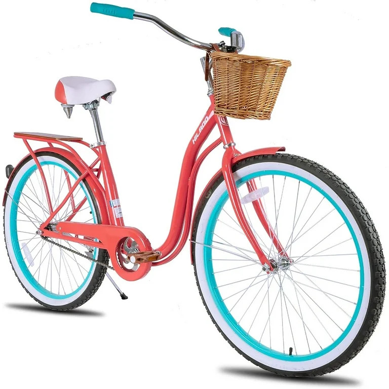 Hiland 26 inch Wheels Adult and Women Beach Cruiser Bike, Single Speed Drivetrain Women City Comm... | Walmart (US)