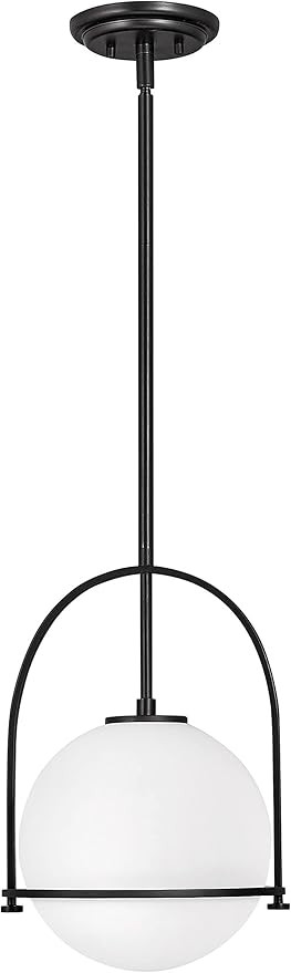 Hinkley Somerset Small Pendant Light – Etched Opal Glass Modern Globe Shade, Adjustable Height,... | Amazon (US)