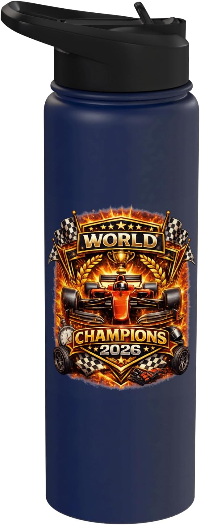 Race Car Racing Champions 2026 Vintage Style Graphic Design Stainless Steel Insulated Water Bottl... | Amazon (US)