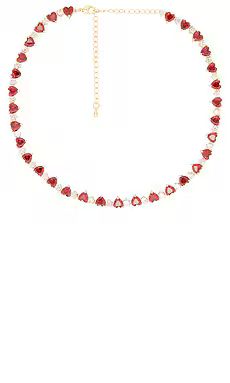 BONBONWHIMS Heart To Heart Tennis Necklace in Red from Revolve.com | Revolve Clothing (Global)