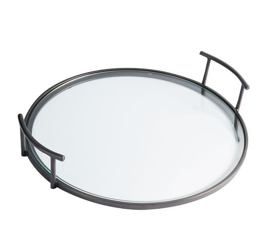 Bleecker Glass Bar Tray | Pottery Barn (US)