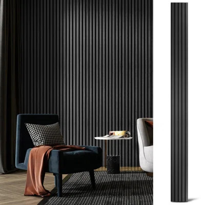 4pc x 94.5'' x 7.9'' Wood Slat Acoustic Panels, MDF 3D Decorative Wall Paneling (20.73 sq.ft./Case) | Wayfair North America