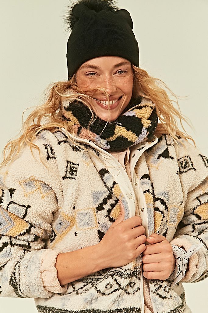 Printed Hit The Slopes Fleece Jacket | Free People (Global - UK&FR Excluded)