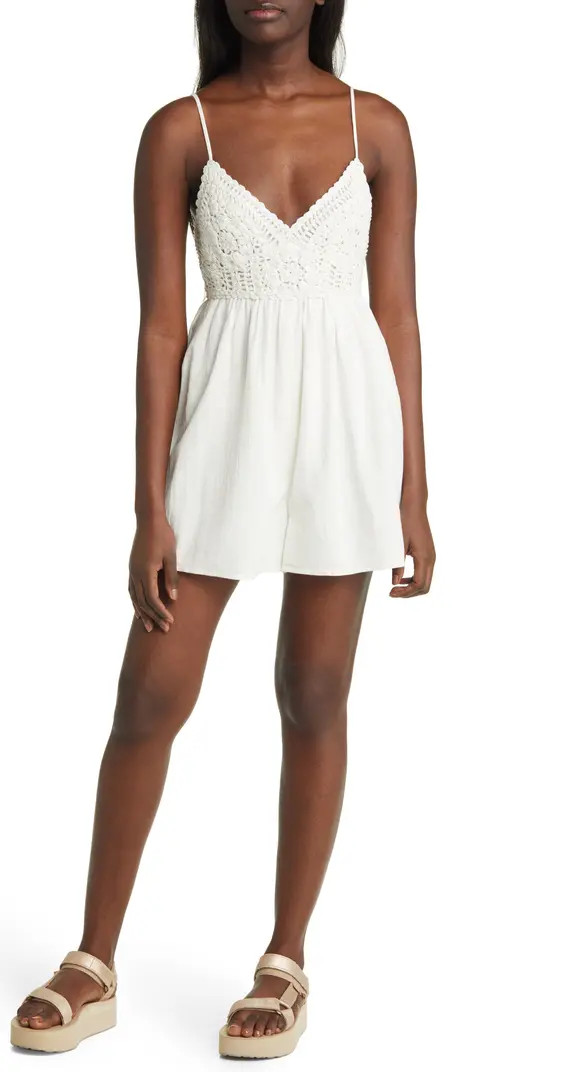 Crochet Bodice Romper | Nordstrom
