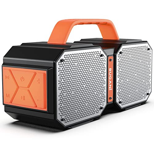 BUGANI Bluetooth Speaker, Shock Portable Bluetooth Speaker, Bluetooth 5.3, Waterproof, Wireless Speakers, 60W Super Power, Outdoor Speaker, Black(New Model) | Amazon (US)