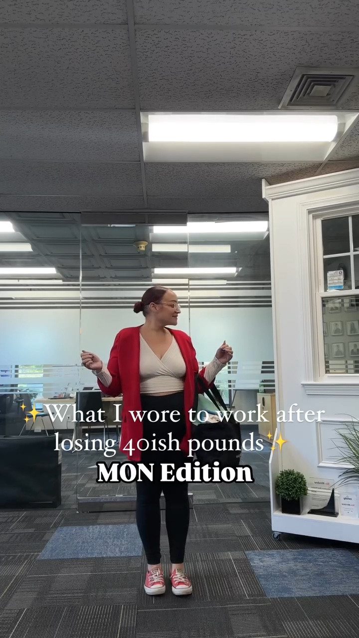 Monday reset: office edition. 

Welcome to week 3 of my Monday series: What I wore to work after losing 40ish pounds and counting. 

Drop your favorites below! 👗💼 

#officestyle #WorkingMomLife , Admin assistant, office job, work vlog, come to work with me, work routine, morning routine, #office #officelife #officegirl #theoffice #work #worklife #worklifebalance #working #workinggirl #whatiwore #9to5 #9to5life #9to5style converse, casual office style, blazers for work