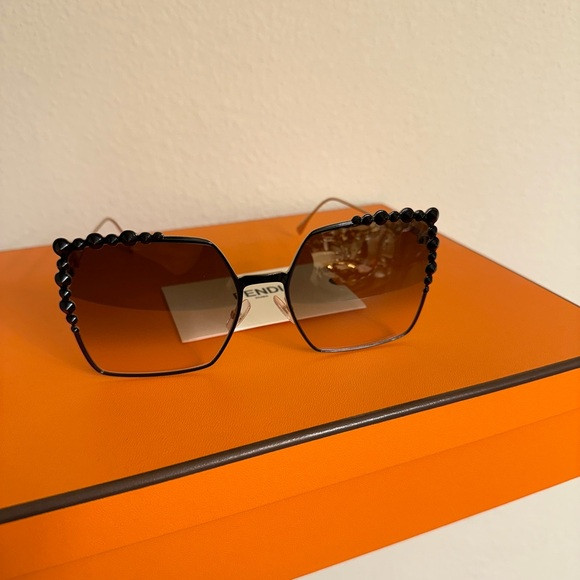 Fendi sunglasses Gold / Black Frame | Poshmark