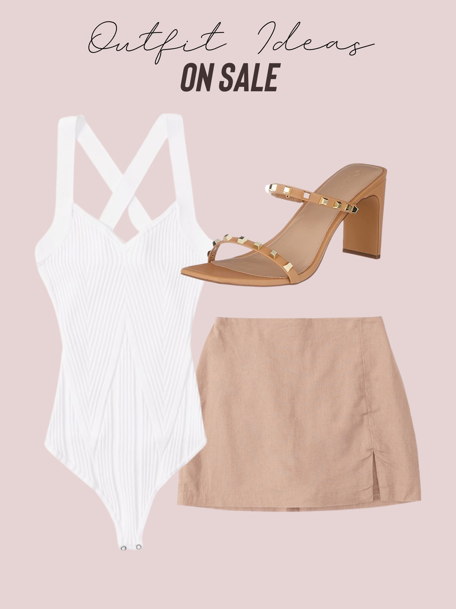 Linen skirt size Xs knit bodysuit size Xs on sale rockstud heels vacation 

#LTKunder50 #LTKsalealert #LTKunder100