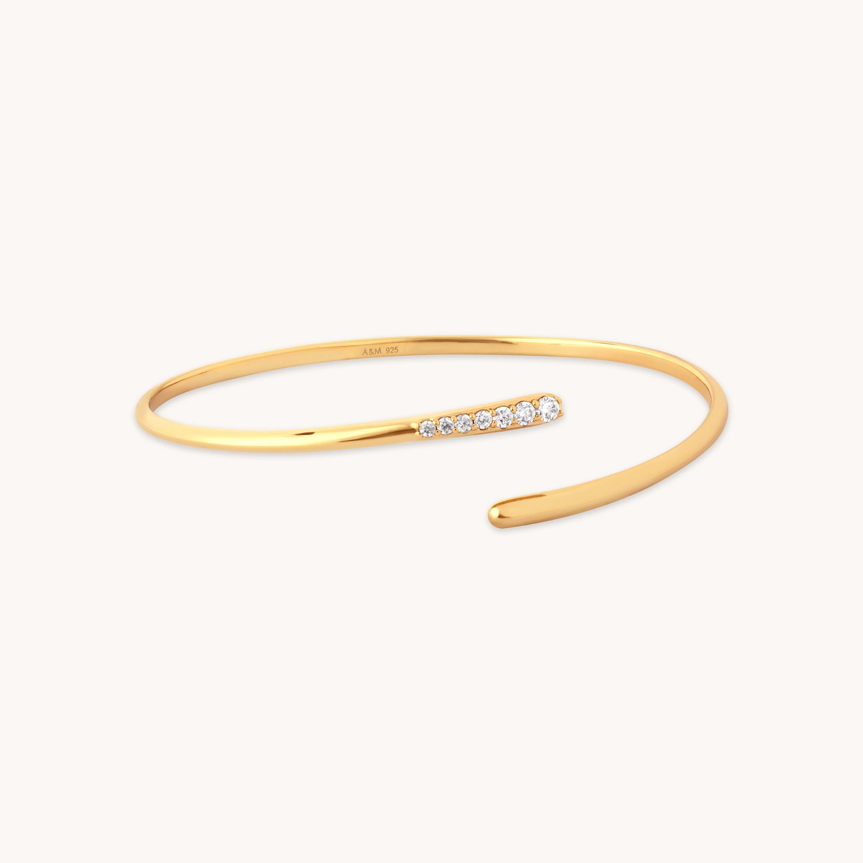 Orbit Crystal Cuff in Gold | Astrid & Miyu UK