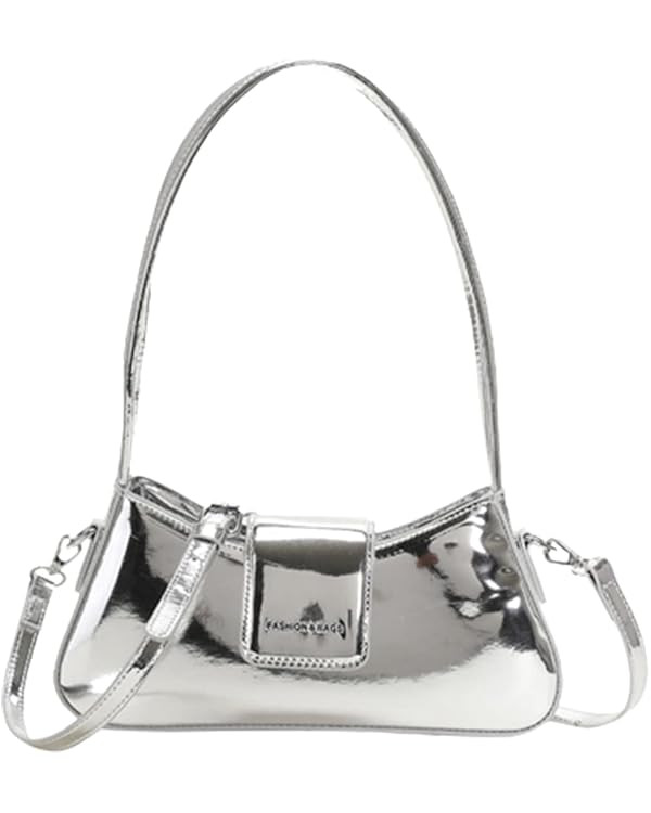 Evening Bag Women Y2k Silver Purse Hobo Bag Tote Handbag Satchel Bag Cute Party Bag Clutch Purses... | Amazon (US)