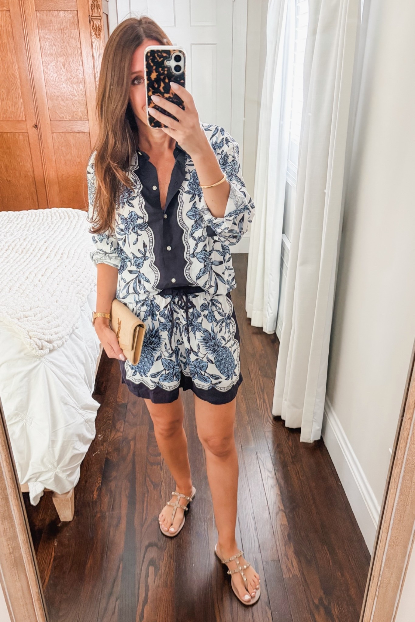 Designer dupe outfit from Walmart! Wearing an xs in top and shorts.

#LTKTravel #LTKOver40 #LTKSeasonal