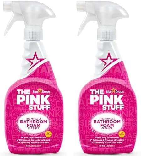 Stardrops - The Pink Stuff - Miracle Bathroom Foam Cleaner 750ml - Baths, Tiles, Soap Scum, Limes... | Amazon (US)