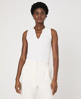 Women's Cotton Mozza V-Neck Sleeveless Sweater | Macy's