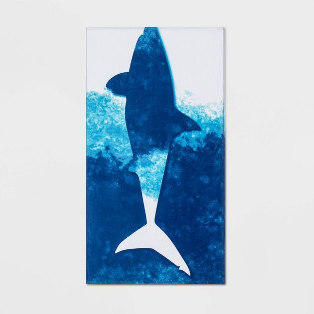 Tie Dye Shark Icon Printed Beach Towel - Sun Squad™ | Target
