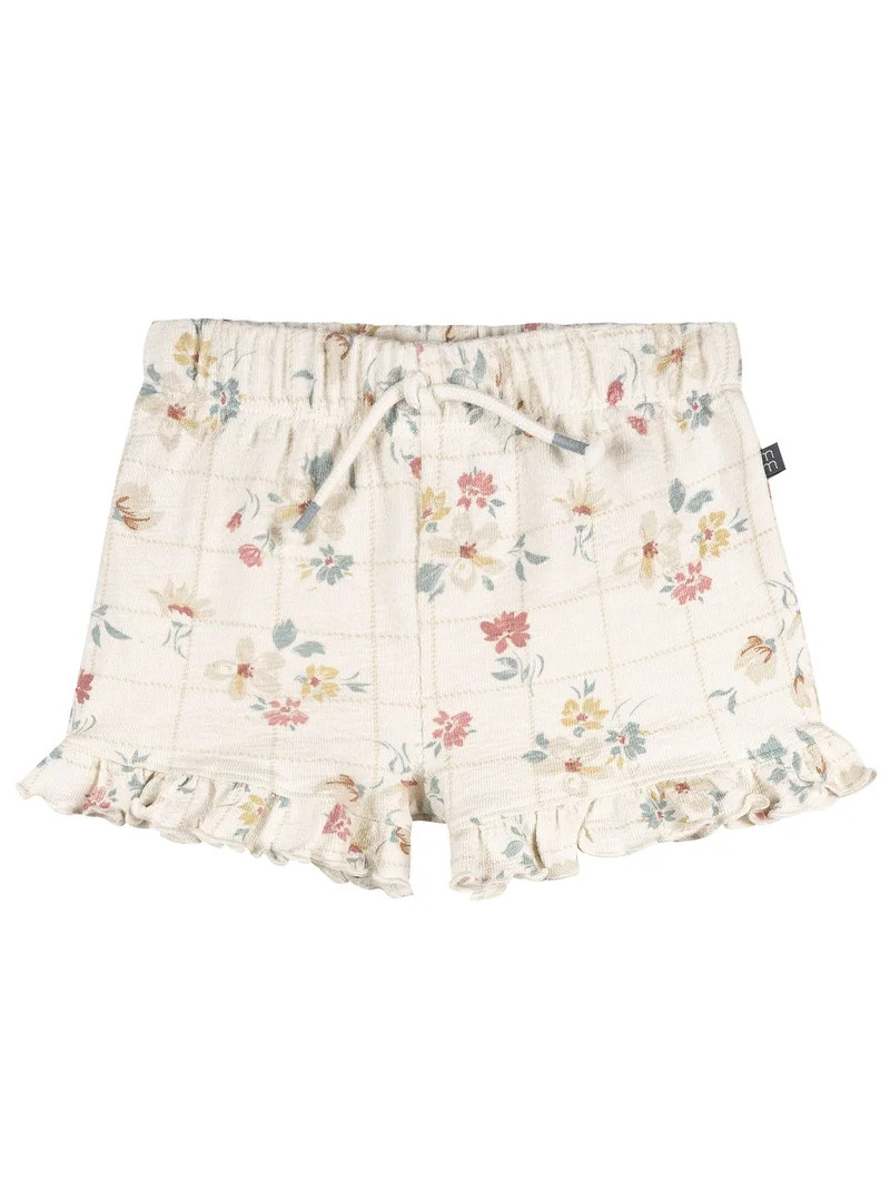 Modern Moments by Gerber Toddler Girl Organic Top and Short Outfit Sets, 4-Piece, Sizes 12 Monts ... | Walmart (US)