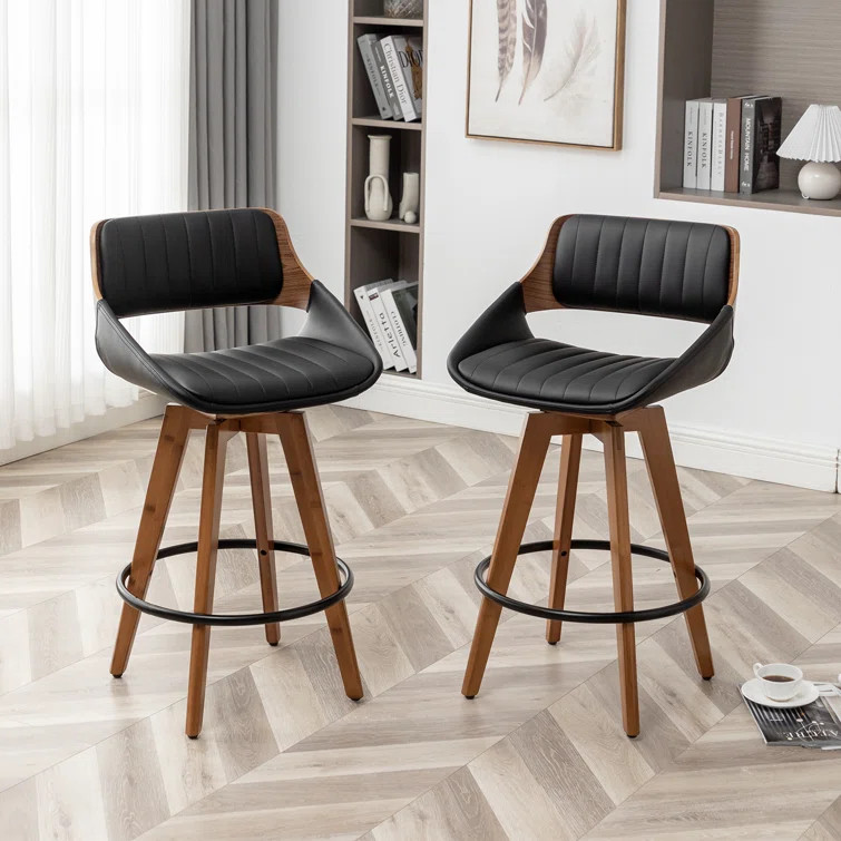 Jobani Swivel Counter Stool (Set of 2) | Wayfair North America