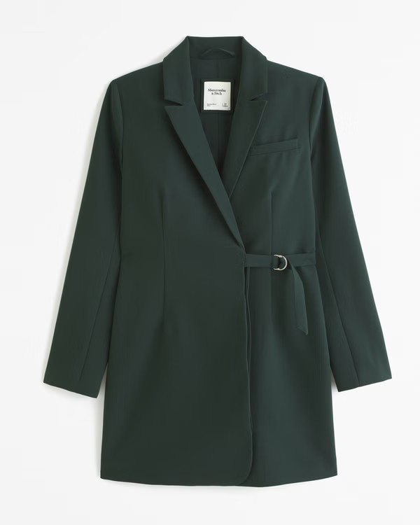 Women's Side-Belt Blazer Mini Dress | Women's Dresses & Jumpsuits | Abercrombie.com | Abercrombie & Fitch (US)