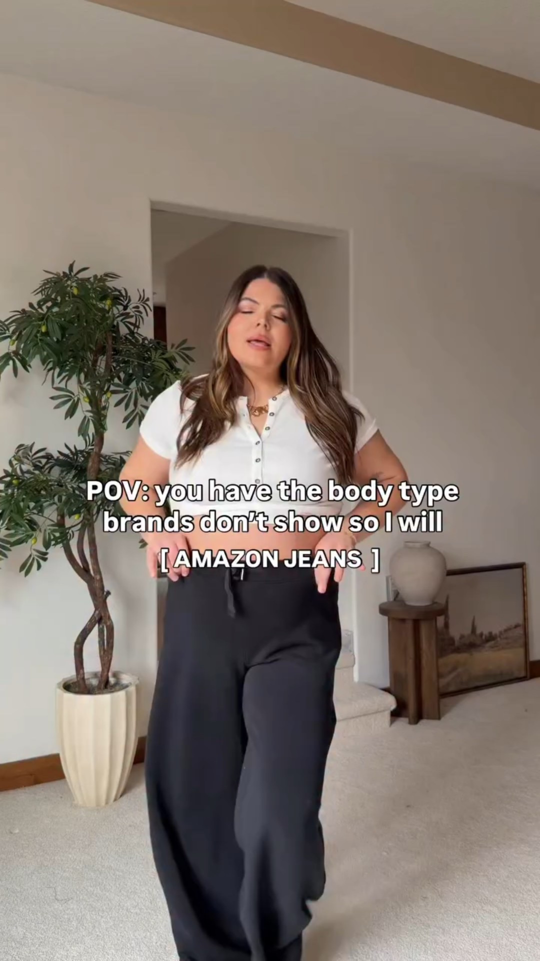 Is it just me or does black denim fit tighter than blue? Am I crazy?!

Say ‘need’ or ‘ootd’ if you want to grab! 🤍

Sized up to 34 in these and they fit like a dream!!
…..
Amazon jeans, January clothes, capsule wardrobe, winter outfit ideas