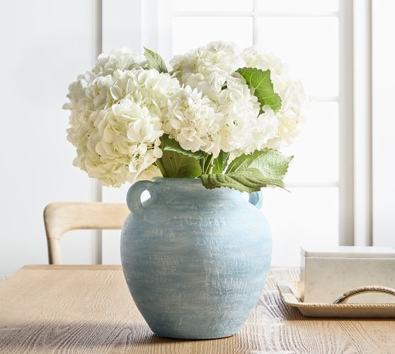 Chambray Artisan Handcrafted Ceramic Vases | Pottery Barn (US)