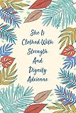 She is Clothed with Strength and Dignity Adrienne: Personalized Name Gift Journal For Adrienne | Bes | Amazon (US)