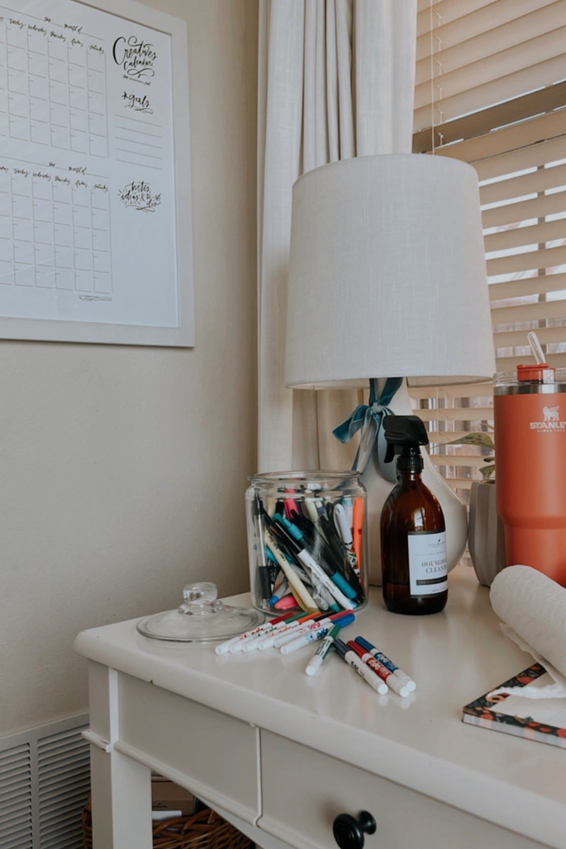 My calendar work corner that I’ve loved for a while.  Linked a similar calendar (mine is Lindsey’s Letters, that I found at Goodwill) and the markers I use & the ones I just bought to try!