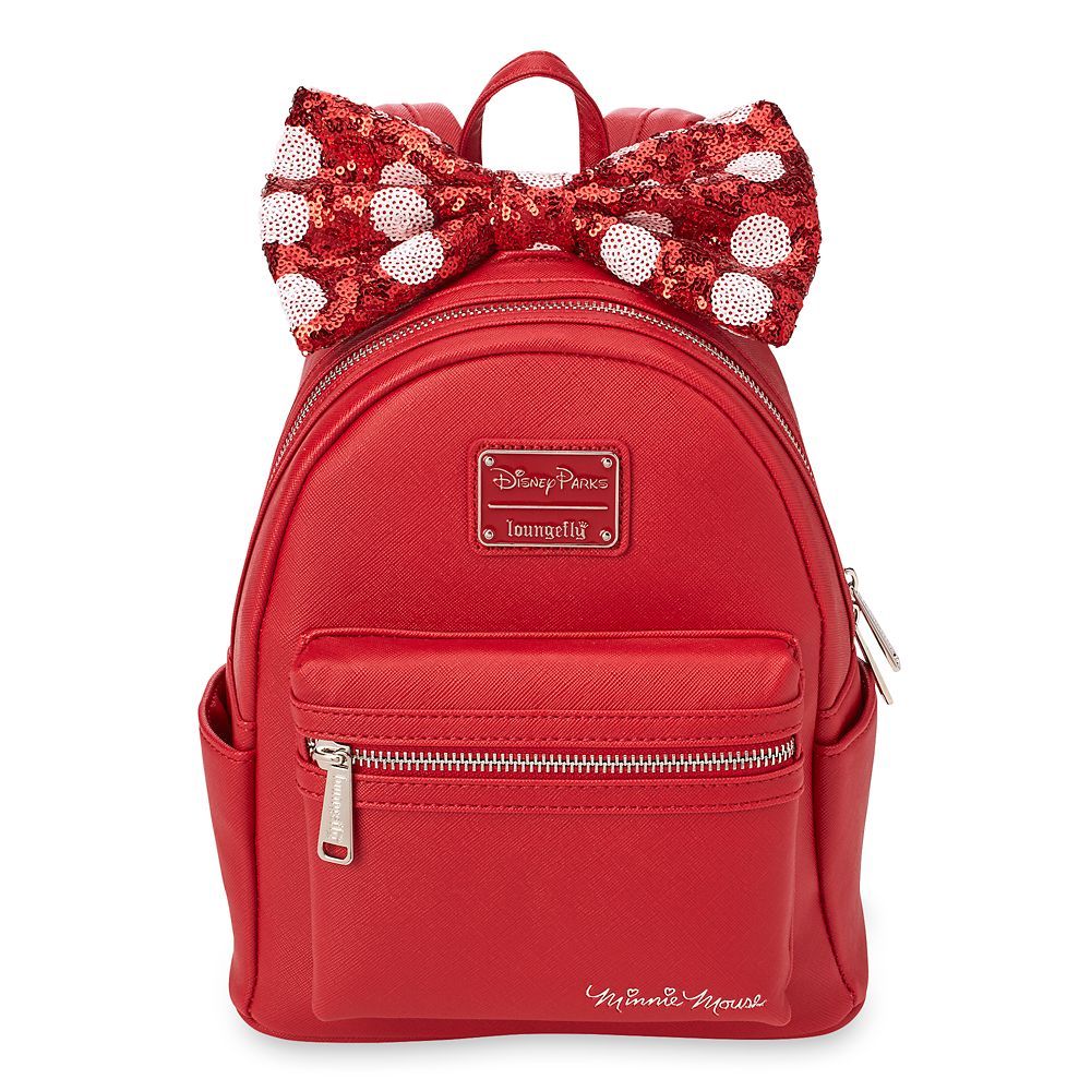 Minnie Mouse Mini Backpack with Sequined Bow by Loungefly | Disney Store