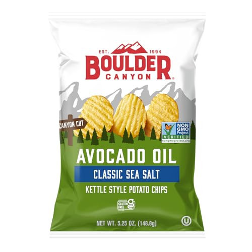 Boulder Canyon, Chips Potato Avocado Oil Sea, 5.25 Ounce | Amazon (US)