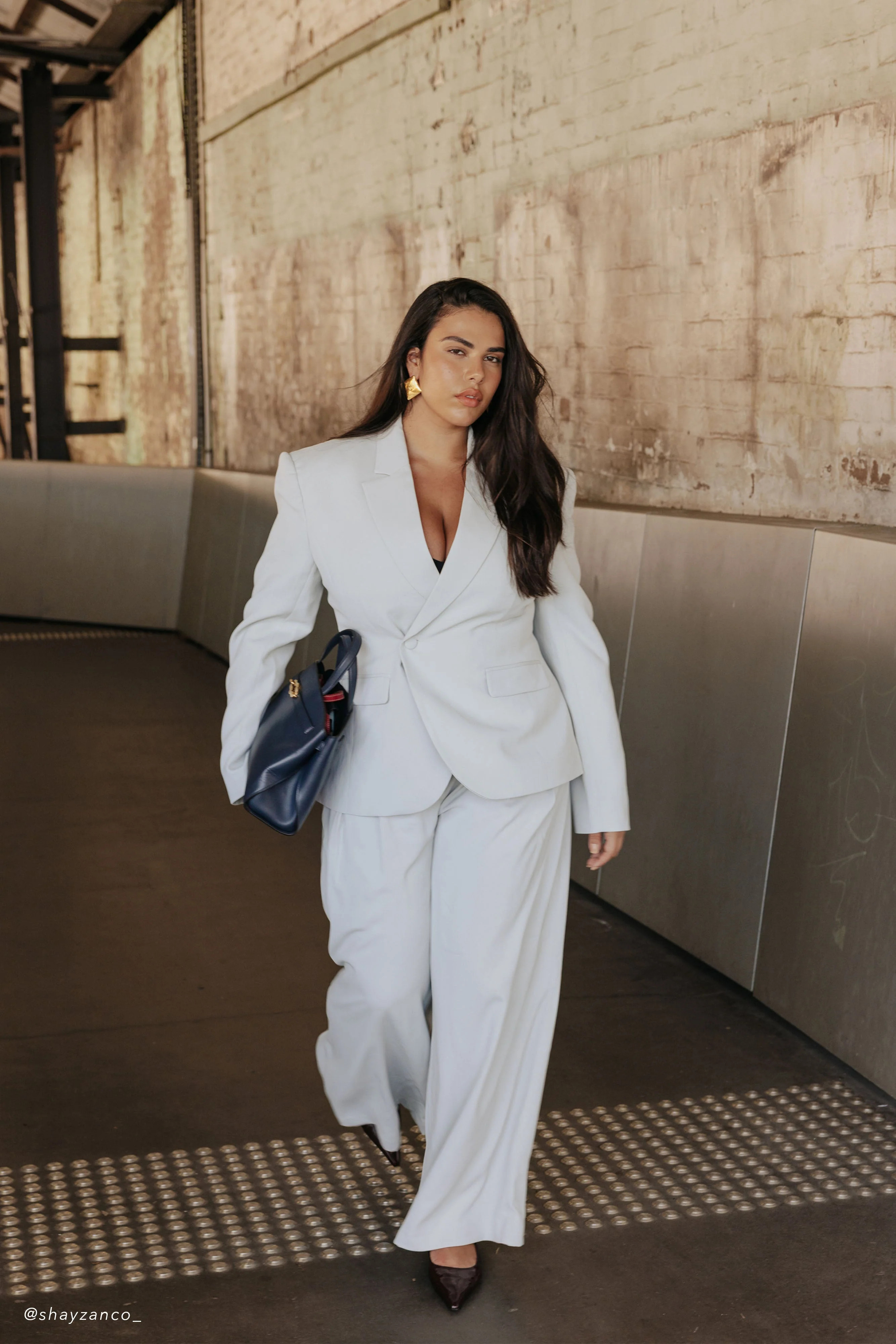 Jameson Cinched Suiting Blazer - Light Sage | Meshki (APAC)