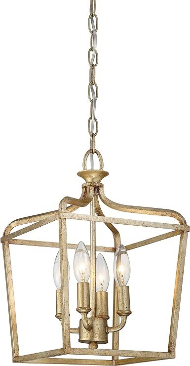 Minka Lavery Ceiling Pendant Lantern Chandelier Lighting 4445-582 Laurel Estate, 4-Light Fixture ... | Amazon (US)