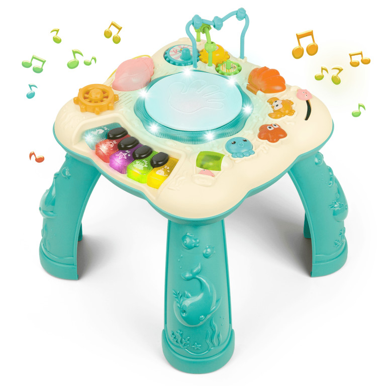 Infant Musical Learning Table, Toddler Activity Table Interactive Toys, Baby Busy Board Education... | Walmart (US)