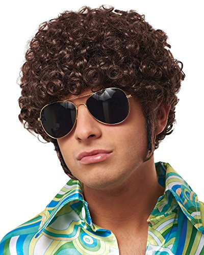 Costume Culture Men's That 70's Guy Wig Adult Costume, Brown, N/A | Amazon (US)