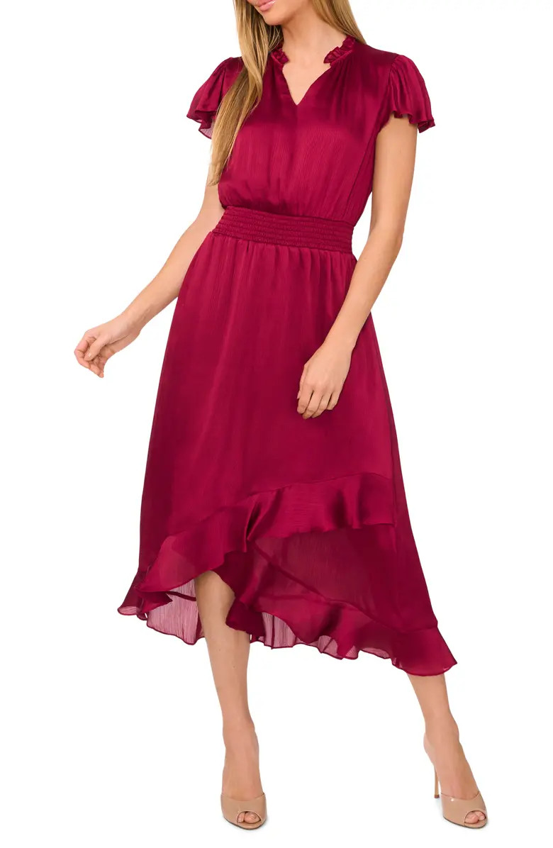 Flutter Sleeve Midi Dress | Nordstrom