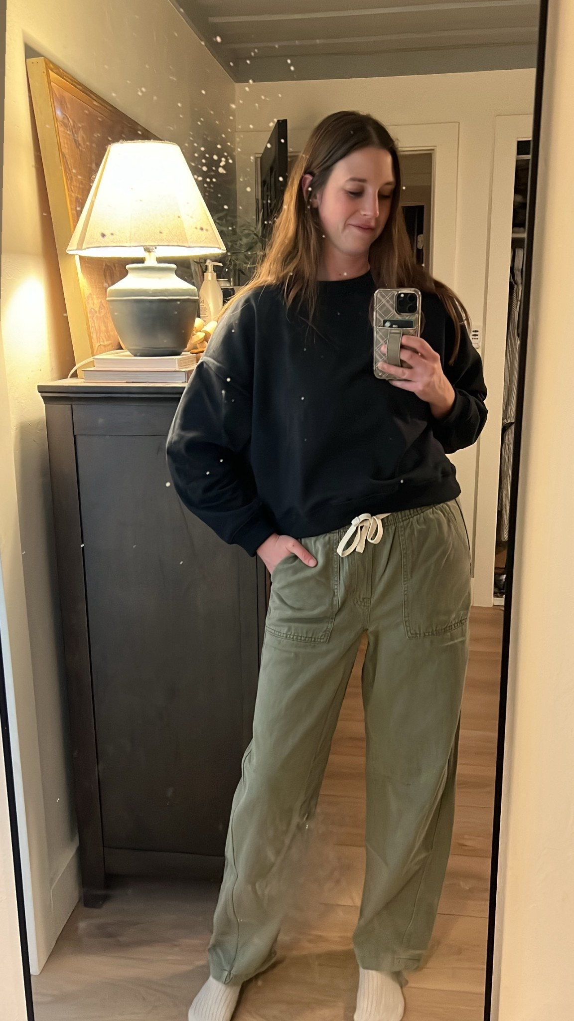 Ignore the dirty mirror 😆 but if you are tall, you need these pants!! This is a tall small and I’m 5’ 10”! I also got the brown in small long and they hit right at the ankle!

#LTKSaleAlert #LTKmomlife #LTKTall