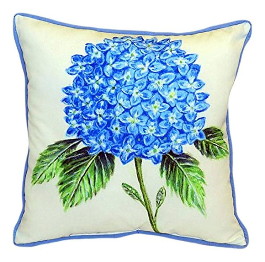Betsy Drake Dick's Hydrangea Indoor/Outdoor Pillow, 18" x 18" | Amazon (US)