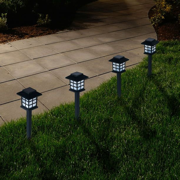 Outdoor Lantern Solar Landscaping Lights - Set of 6 by Pure Garden | Walmart (US)