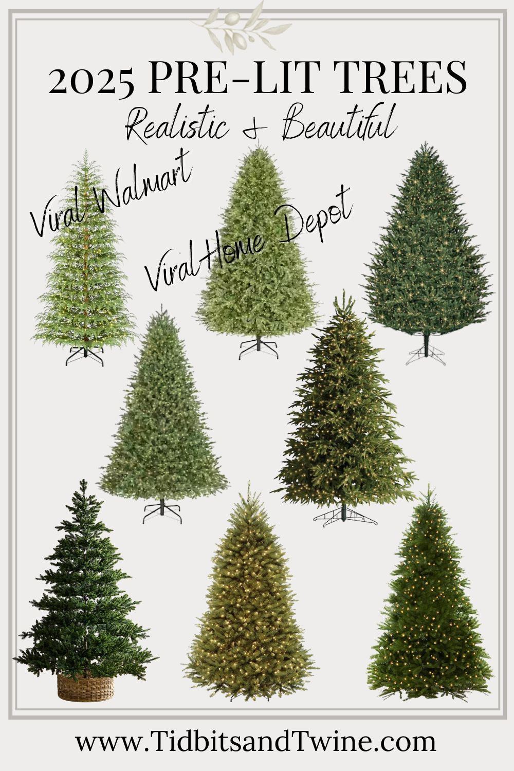 The most realistic pre-lit Christmas trees for 2025 — from the viral Walmart and Home Depot favorites to the ones that look straight out of a designer catalog. Beautiful, full, and ready to glow all season long.

#christmastree #prelittree #fauxtree #holidaydecor #christmasdecor #realisticchristmastree #homedecor #tidbitsandtwine #seasonaldecor #holidaystyling #viralchristmastree #viraltree  

 #LTKSeasonal #LTKHome #LTKStyleTip