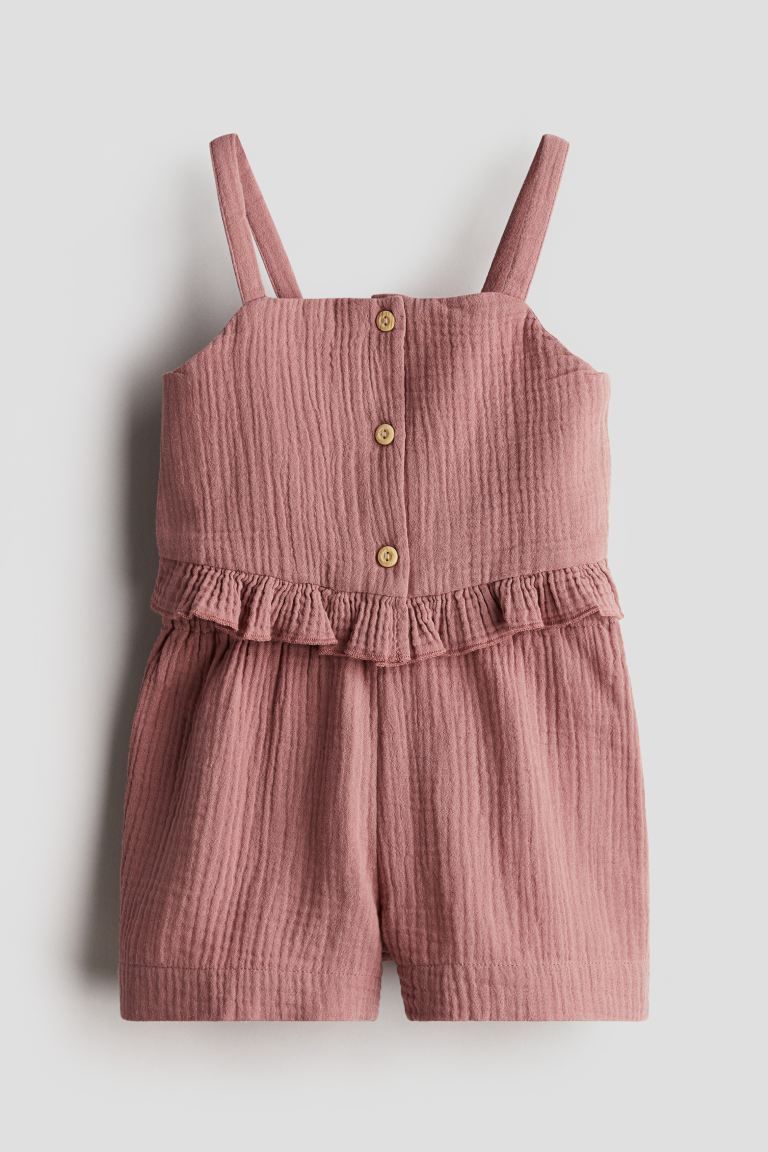2-piece Cotton Set - Dark dusty pink - Kids | H&M US | H&M (US + CA)