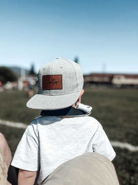 S T Y L E / the cutest custom toddler hat. Carter is finally at the stage where he will keep his hat on…most of the time 🙌🏻 it’s was a big hit at his sister’s soccer game today, SUCH a great personalized gift for kids

#LTKkids #LTKcanada #LTKstyletip