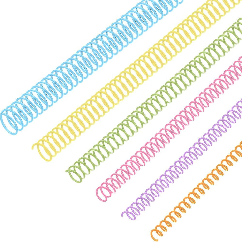 120 Pack Plastic Spiral Binding Coils Binding kit Spirals Multi Size Spiral Binding Spines Binder... | Amazon (US)